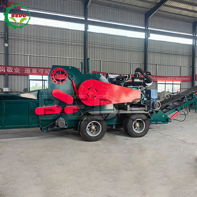 430hp Industrial Wood Crusher Pulverizer Tree Stump Grinder With 3m Feeding Conveyor
