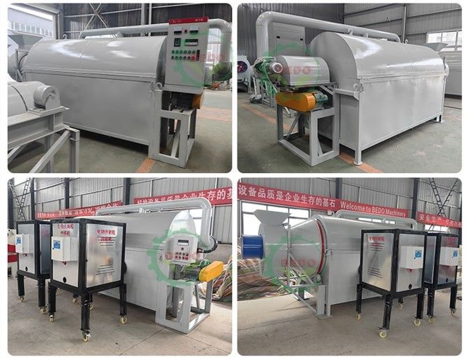 4kw Sawdust Dryer Machine 400-500kg/h Customized Color