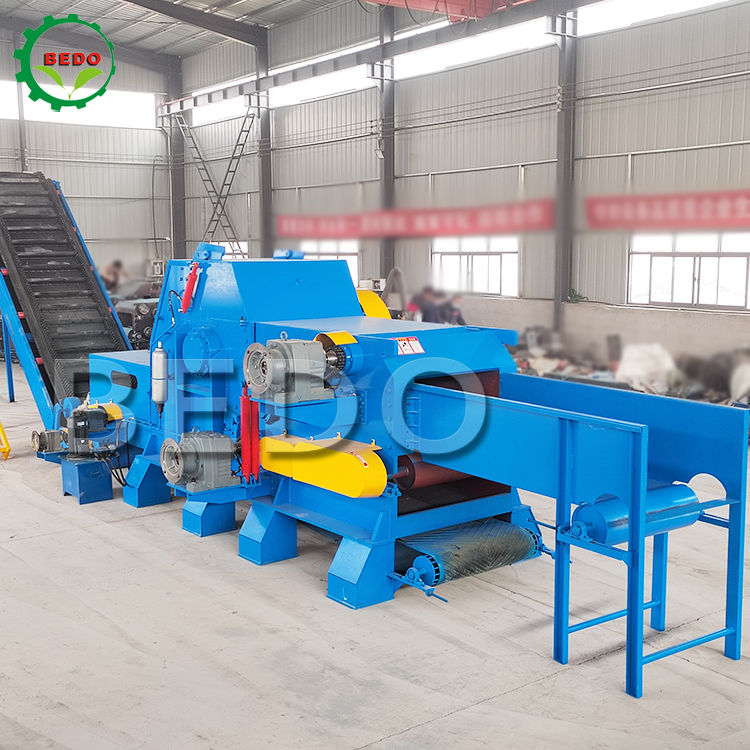 Máy băm gỗ lâm nghiệp màu tùy chỉnh Máy hủy trống công nghiệp công suất cao