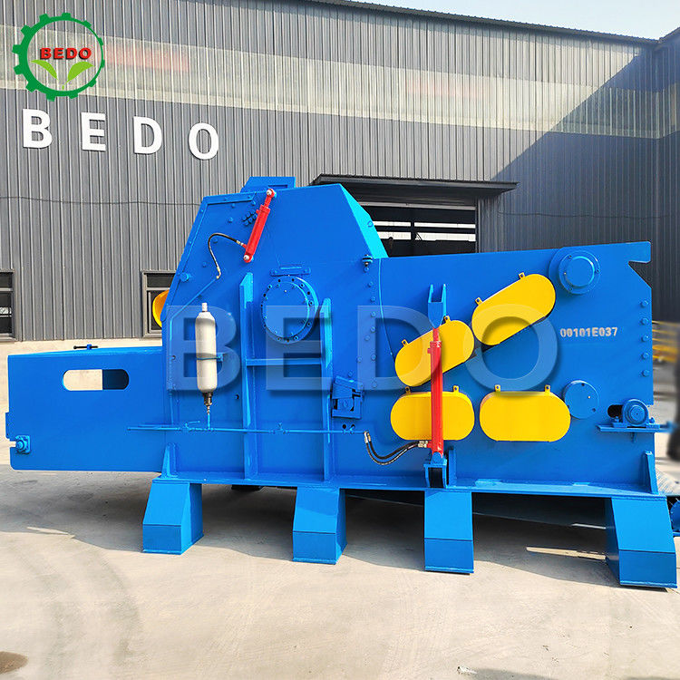 25-30tons/h 380V máy cắt gỗ lâm nghiệp 18000kg Heavy Duty Industrial Drum Shredder