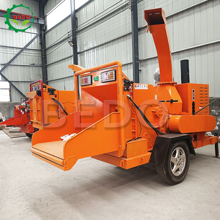 Continuous Working Garden Orchard Tree Brush Branch Shredder Machine
