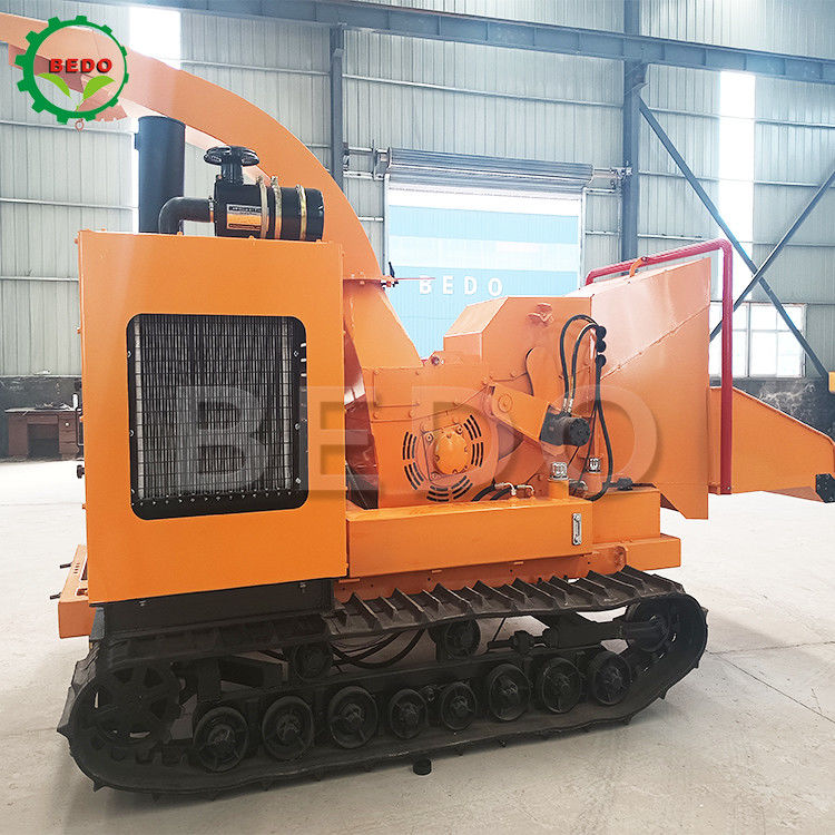 Máy Băm Thân Cây Cọ Diesel Loại Bánh Xích 102HP cho Ngành Trồng Cọ và Lâm Nghiệp Indonesia