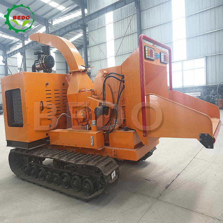 Máy Băm Thân Cây Cọ Diesel Loại Bánh Xích 102HP cho Ngành Trồng Cọ và Lâm Nghiệp Indonesia