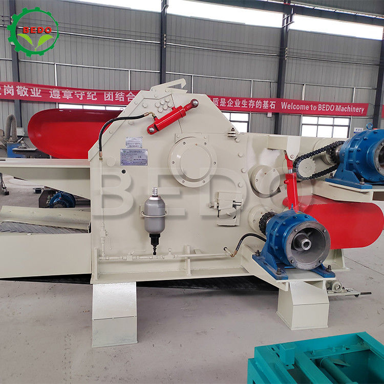 Máy cắt gỗ công nghiệp điện 380V 310x700mm Inlet Drum Type Branch Shredder