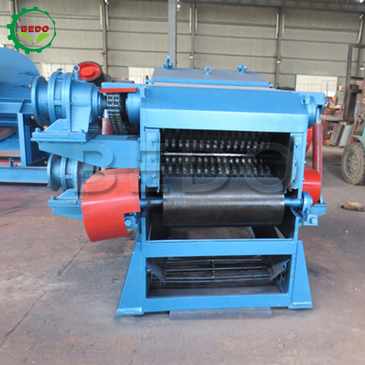 Máy cắt gỗ tre điện 75kw 240x540mm Inlet Drum Type Shredder
