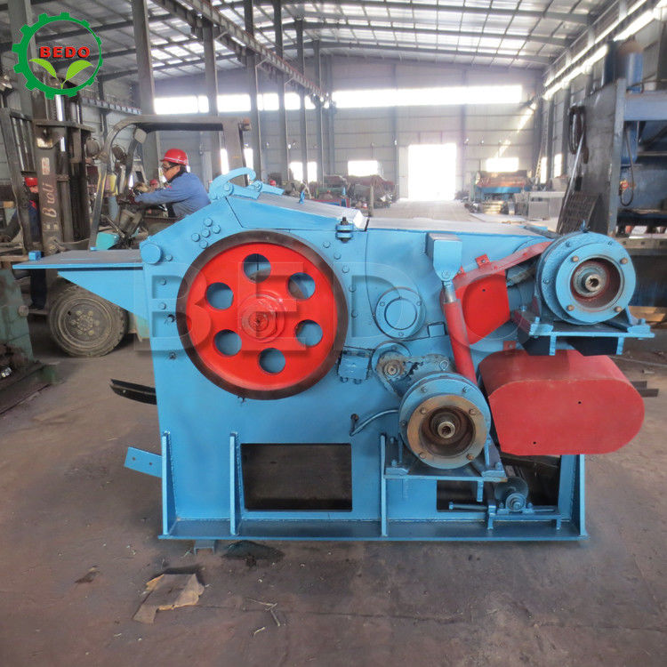 Máy cắt gỗ tre điện 75kw 240x540mm Inlet Drum Type Shredder