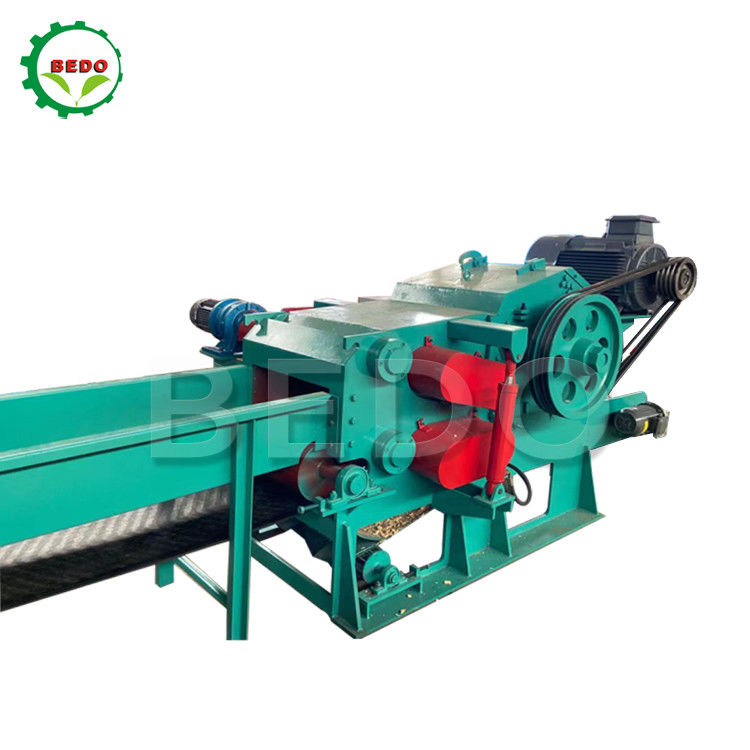 Máy làm chip gỗ tre điện 380V 8-10T / H Chipper loại trống công nghiệp