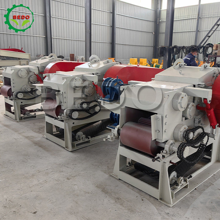 590rpm 3-5t/h Drum Wood Chipping Machine with 1 Year Warranty