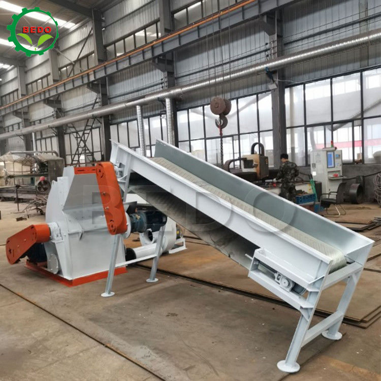 45KW Wood Hammer Mill Machine 2-5T/H Capacity with Dust Collector