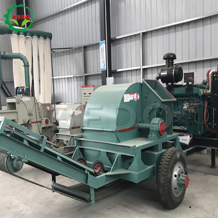 90KW Industrial 3-4T/H 	Wood Sawdust Machine Crusher Customized