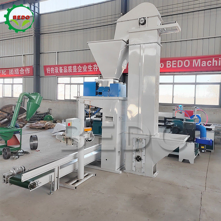1.5KW Wood Pellet Packing Machine AC380V PLC Control