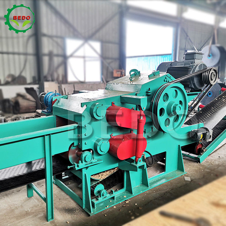 Tiết kiệm năng lượng Điện gỗ Log Tree Chipper Machine Paper Mill Công nghiệp loại trống Shredder