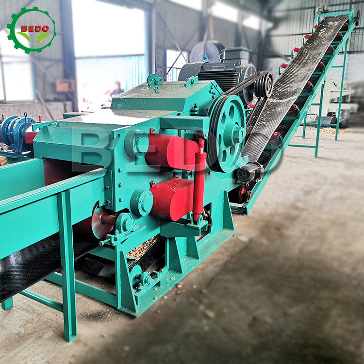 Tiết kiệm năng lượng Điện gỗ Log Tree Chipper Machine Paper Mill Công nghiệp loại trống Shredder