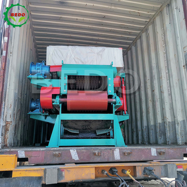 Tiết kiệm năng lượng Điện gỗ Log Tree Chipper Machine Paper Mill Công nghiệp loại trống Shredder