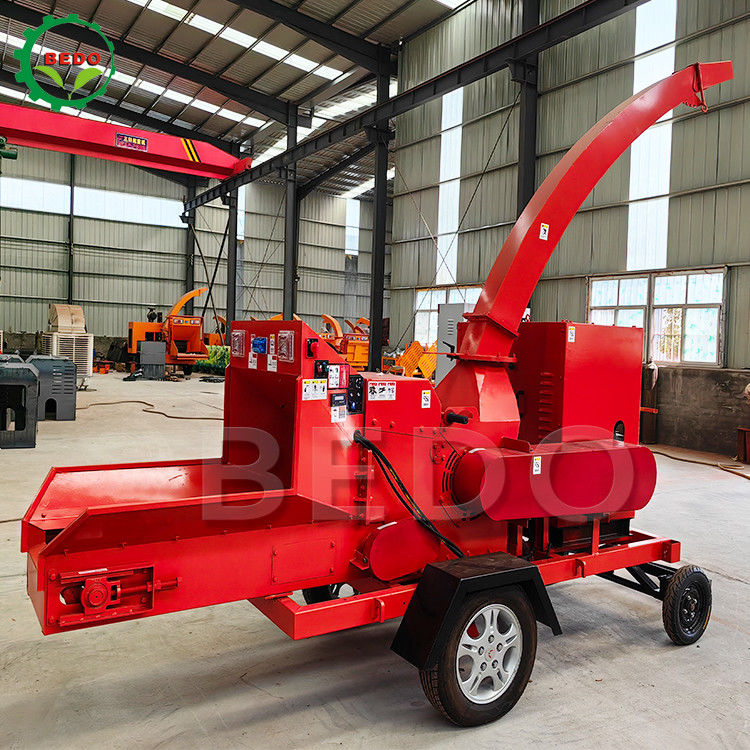 Máy Chipper Gỗ Di Động Sân Vườn Động Cơ Xăng 32HP Nhỏ Gọn Nhẹ Cho Indonesia Khu Vườn Nhà Và Vườn Ươm Sử Dụng