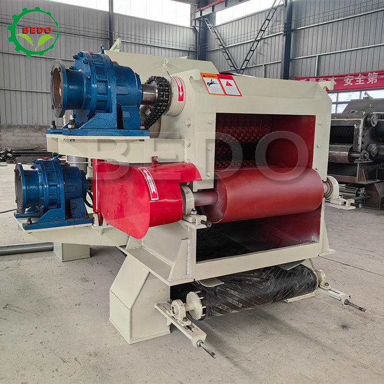 Máy cắt gỗ công nghiệp điện 380V 310x700mm Inlet Drum Type Branch Shredder