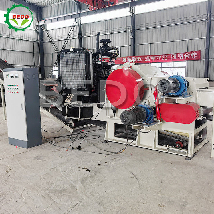 Nhiệm vụ nặng nề 110KW Nhánh cây thải Máy băm gỗ trống Máy hủy tài liệu loại công nghiệp