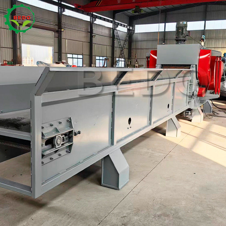 Durable 160KW Heavy Duty Chain Feeder Drum Chipper Wood Crusher For Wood Recycling