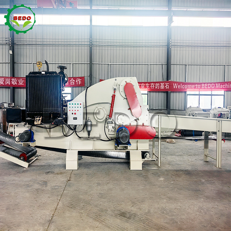 235HP Hydraulic Motor Feed Conveyor Drum Wood Chipper Machine Công nghiệp được chứng nhận CE