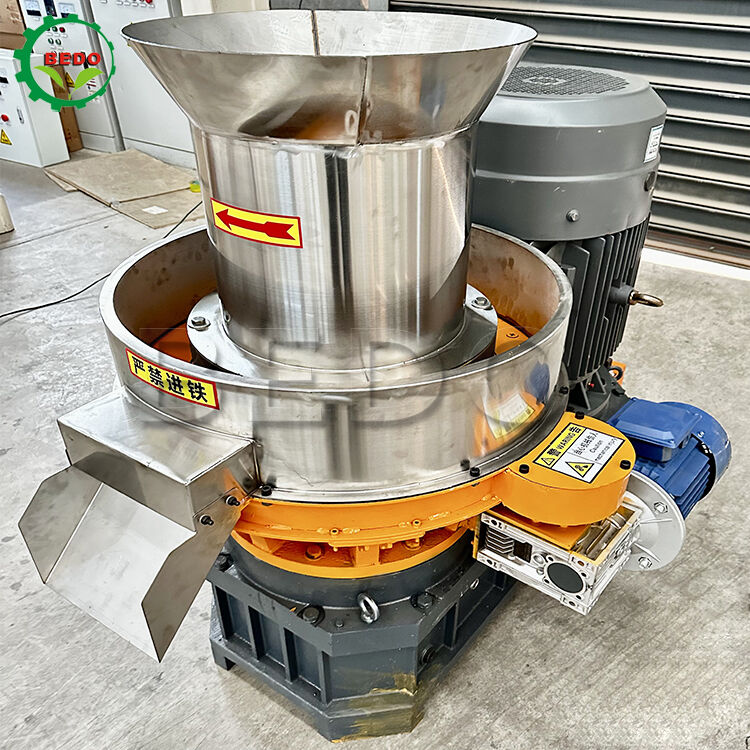 Máy ép viên gỗ hiệu suất cao với khuôn thép không gỉ và công suất 500kg/h để sản xuất viên nén sinh khối