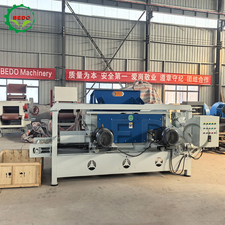 Thiết bị sản xuất vật liệu lót chuồng cho động vật, máy bào gỗ lưỡi thép hợp kim 125mm bền bỉ