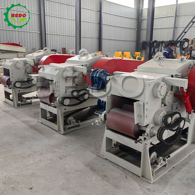 590rpm 3-5t/h loại trống máy đứt gỗ Một năm bảo hành