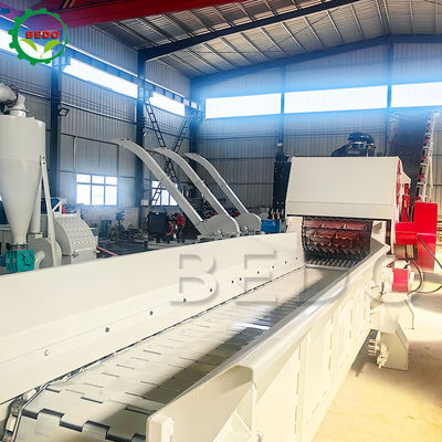 Động cơ thủy lực 2 chiếc Lưỡi dao Chipper gỗ có thể tùy chỉnh Máy cấp liệu băng tải Loại trống Máy hủy tài liệu công nghiệp