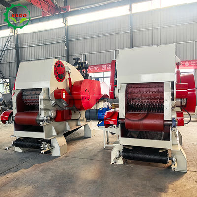 Động cơ diesel 235HP Máy cắt gỗ Xử lý gỗ quy mô lớn Máy cắt loại trống hạng nặng