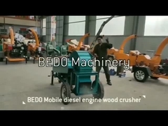 Máy nghiền gỗ di động Động cơ diesel Công nghiệp gỗ búa
