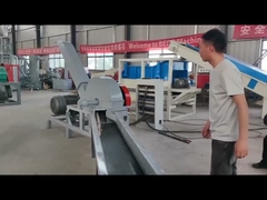 6pcs Blades 37KW Main Power Electric Wood Chipper Machine với 4m feed conveyor