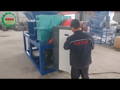 Twin Shaft Pallets Lốp sơn xô Shredder với đồng hợp kim Blade