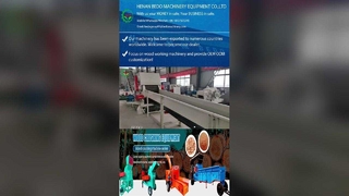 Máy băm trống gỗ nạp tự động với chức năng bảo vệ quá tải an toàn và điều khiển PLC